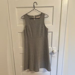 LOFT black and white patterned dress